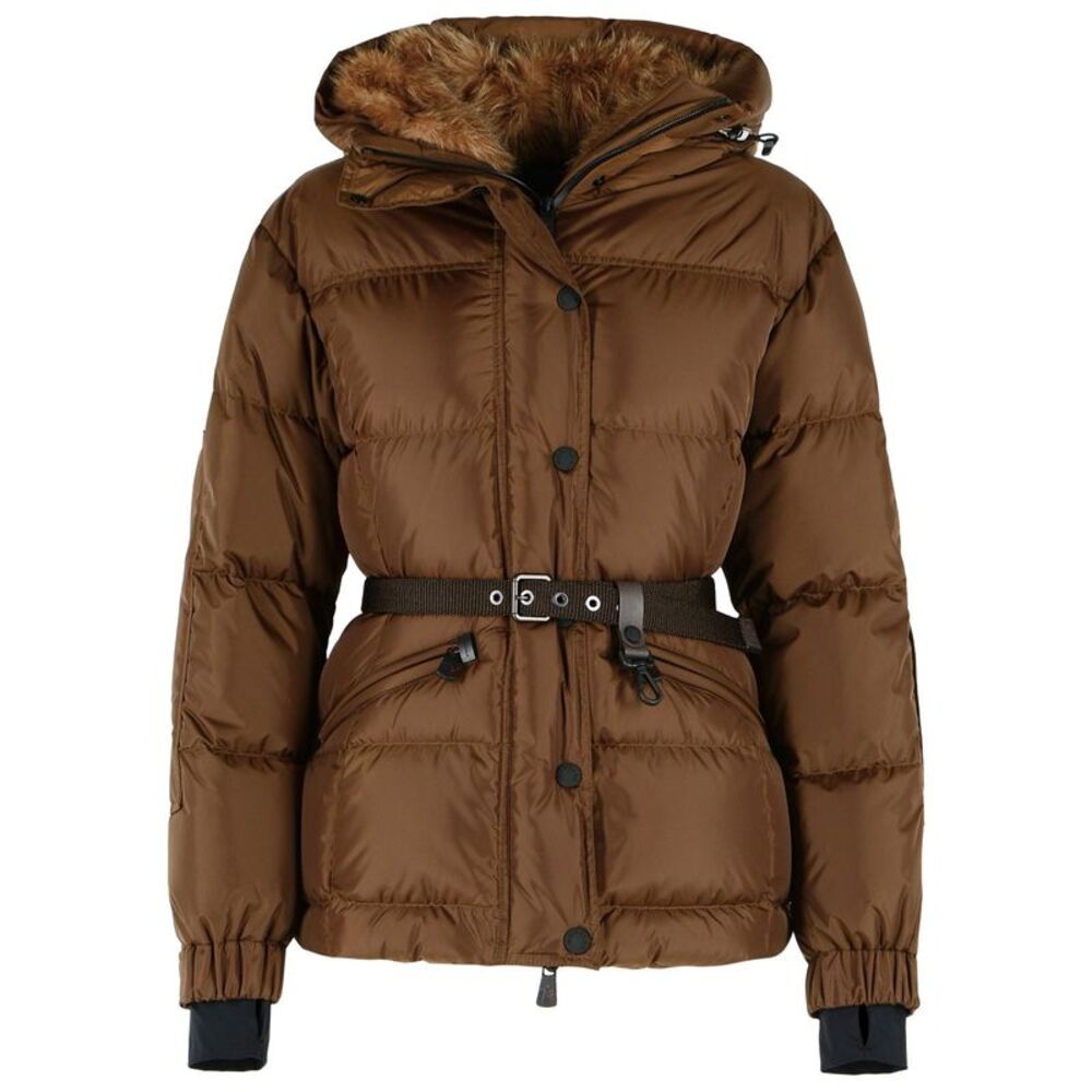 Moncler Grenoble 'Salastrains' Insulated Ski Jacket In Brown Polyamide Women